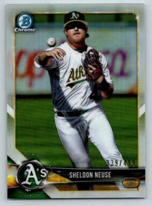 2018 Bowman Chrome Refractors #BCP165 Sheldon Neuse \499 (ref 188211) - Picture 1 of 2