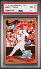 Albert Pujols 2002 Topps Opening Day #5  PSA 8 NM-MT  St. Louis Cardinals