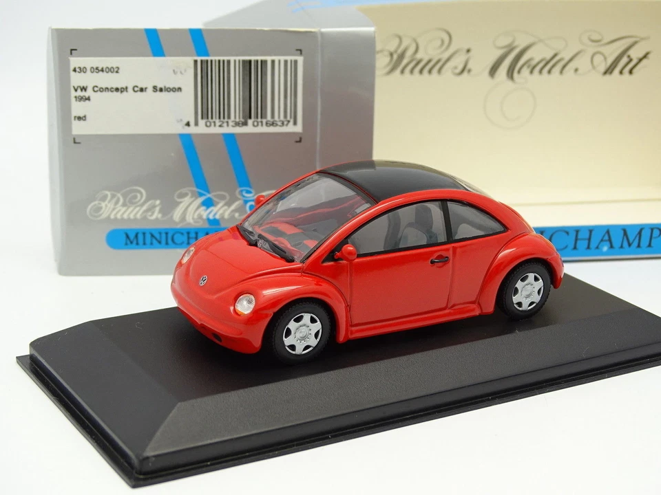 Minichamps 1/43 - Coche Concepto VW Beetle 1994 Rojo - Imagen 1 de 1