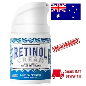 LILYANA RETINOL CREAM - HIGH POTENCY Hyaluronic Blend - Anti-aging Moisturiser - Picture 1 of 6