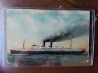 Antique 1912 Postcard & Table Card "S.S. Brazos Maritime Paper Eph Ship Nautical