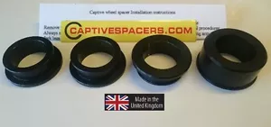 Kawasaki ZX10 ZX10R 2011-2015 Distanziatori ruote captive. Nero anodizzato - Foto 1 di 1