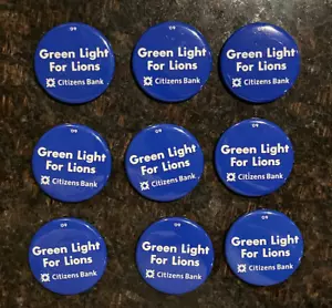 9 Penn State Football Buttons 2009 vs. Michigan State (Green Light for Lions) - Picture 1 of 1