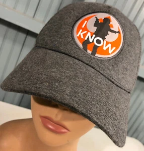 Disney Parks Star Wars I Know grau Strapback mittlere Baseballmütze WIE BESEHEN - Bild 1 von 6