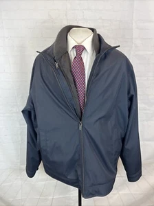 FALL/WINTER BIG & TALL Michael Kors Men's Navy Blue Solid Jacket 2XT $235 - Picture 1 of 8