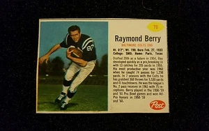Awesome 1962 Post Football Card Raymond Berry #76 g/vg hand cut - Picture 1 of 2