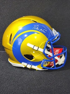 PUKA NACUA LOS ANGELES RAMS SIGNED FULL SIZE HELMET FLASH AUTHENTIC FANATICS COA - Picture 1 of 7