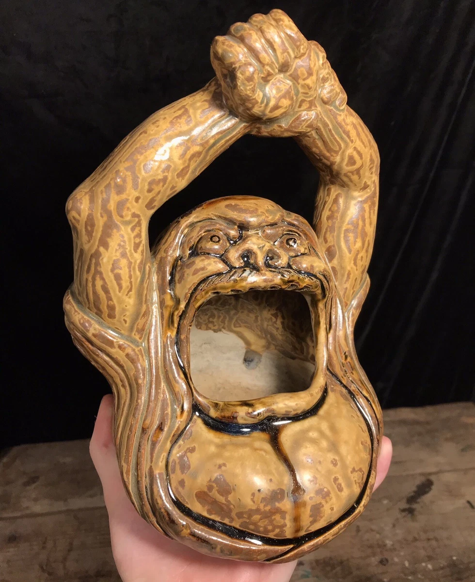 ♢骨董品♢置物♢ 陶瓷棕色日本古董雕像| eBay