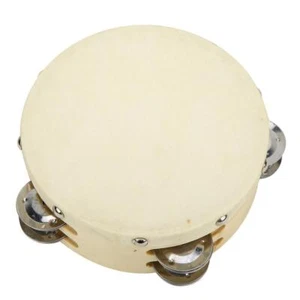 6 Inch Double Row Tambourine Handheld Musical Toy for Kids Educational Fun - Picture 1 of 11