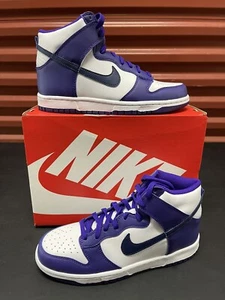 Nuevo Nike Dunk High (GS) Talla 7Y 'Electro Púrpura/Azul Marino Medianoche' [DH9751-100] - Imagen 1 de 12