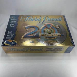 Trivial Pursuit Trivia Board Game 20th Anniversary Edition For Family New Sealed - Picture 1 of 4