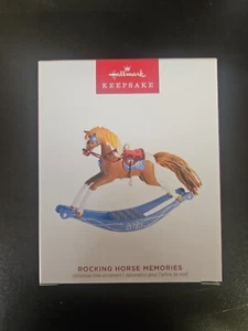 ROCKING HORSE MEMORIES ornament 4th IN SERIES ~ 2023 Hallmark Keepsake NIB - Picture 1 of 1