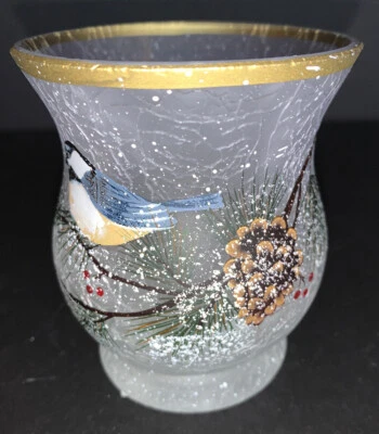 Подсвечник Yankee Candle ЗИМНИЕ ПТИЦЫ УРАГАН Обетон / Чайник / Коллекция 2019 - Изображение 1 из 4