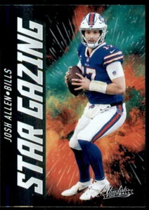 2021 Panini Absolute Star Gazing Josh Allen Buffalo Bills #SG4 - Picture 1 of 2