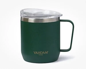 Vahdam India Drift Mug Double Wall Vacuum Insulated 10 Ounce - Green - Picture 1 of 7
