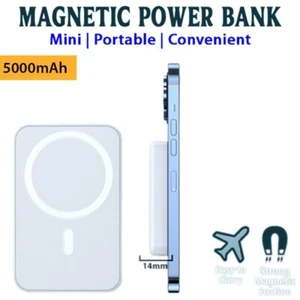 Portable Power Bank 5000mAh Battery Pack Charger For iPhone 8/X/11/12/13/14 Pro - Picture 1 of 8