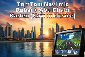 TomTom Navi XL mit Dubai Abu Dhabi Karten von 2024 Navigationsgerät für Urlaub - Bild 1 von 1