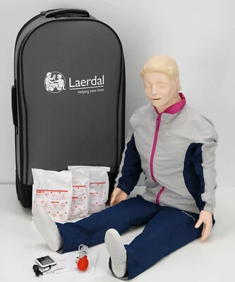 Laerdal Resusci Anne Full Body QCPR W/ AED 2018 Upgrade kit, Trolley, SkillGuide - Bild 1 von 4