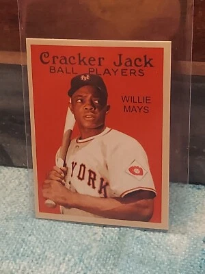 Tarjeta Willie Mays Cracker Jack 💥 ¡Envío gratuito! Foto 1 de 3