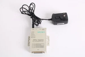 Moxa NPort Express DE-211 Rev 1.0C RS-232/422/485 Device Server W/ Power Supply - Picture 1 of 8