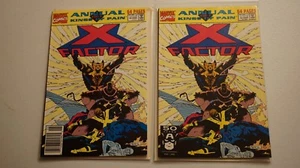 Lot of 2 X-Factor (1st Series) Annual #6 1991 NM with and without Barcode - Bild 1 von 11