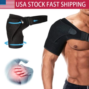 Shoulder Brace Support Compression Sleeve Torn Rotator Cuff AC Joint Pain Relief - Picture 1 of 13