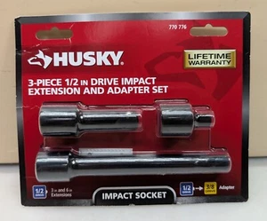 Husky 3-Piece 1/2in Drive Impact Extension & Adapter Set - Picture 1 of 2
