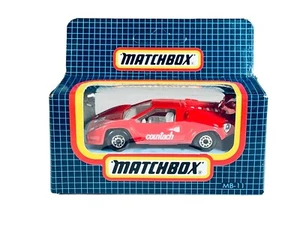MB11 Matchbox Red Lamborghini Countach -Sealed 1990 Blue Window Box Die Cast - Picture 1 of 5