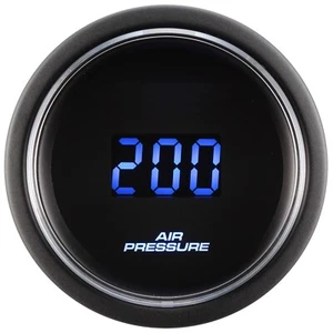 52mm Digital Air Pressure Gauge 200 PSI Blue & Red LED Air Ride Suspension - Picture 1 of 9