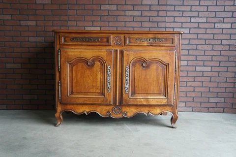 Antique French Buffet ~ Pierre Deux Style Cabinet ~ Louis XV Sideboard Cover