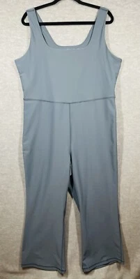 Old Navy Active Womens Sleeveless Flared Leg Jumpsuit 2XL PowerSoft Go Dry EUC - Image 1 of 4