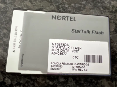 Nortel Norstar ENG/FR FLASH VM 2.0 SPARE CARTRIDGE KIT NTAB4002 StarTalk - Image 1 of 4
