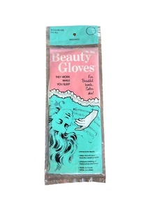 Guantes de belleza Forever Young sellados vintage de algodón mientras duermes utilería - Imagen 1 de 9