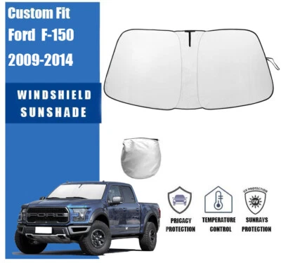 Cubierta plegable parabrisas para camioneta Ford F-150 2009-2014 ajuste personalizado Foto 1 de 4