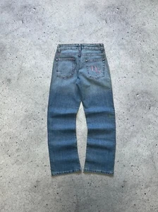 Vintage Y2K Dolce & Gabbana Big Logo Flared Jeans Size 28 - Picture 1 of 15