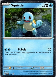 Squirtle - (Cosmos Holo) SV: Scarlet & Violet Promo Cards Cosmo Holo 048 Near Mi - Picture 1 of 2