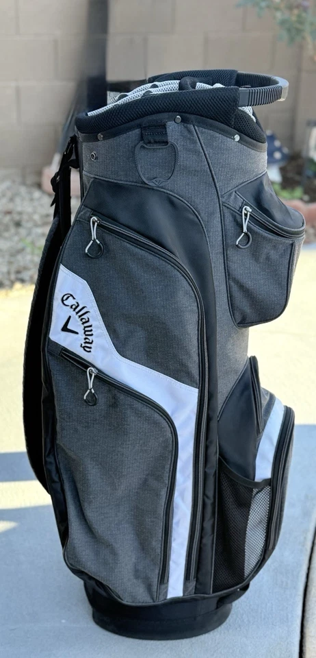Callaway Premium Cart Bag, Black & Grey 14-way Golf Bag W 8 pockets & Rain Guard - Image 1 of 4