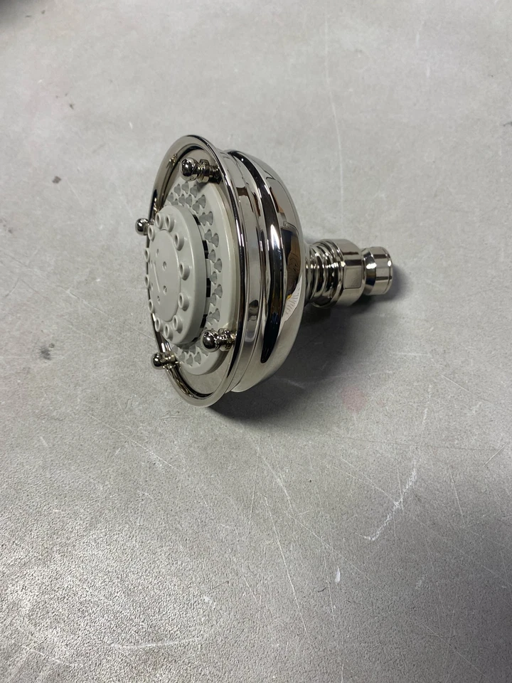 Cabezal de ducha Rohl 1085/8PN montaje en pared de 3 pulverizadores de 4,1", níquel pulido Foto 1 de 2