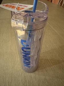 NEU Dunkin' Summer 2025 Sipper Chiseled Ice 24oz Tumbler BLAU Selten - Bild 1 von 3