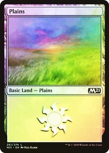 MTG Plains FOIL NM #261 Core Set 2021 M21 Magic Gathering card - Picture 1 of 2