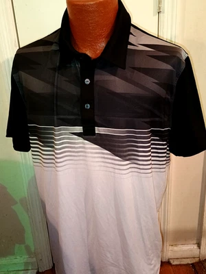 Polo de manga corta Puma XL negro/gris para hombre. Foto 1 de 3