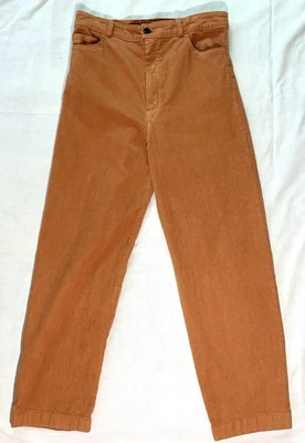 Prairie Underground Orange Corduroy Pants Women's Medium 5 Pocket Design Seattle - Image 1 of 4