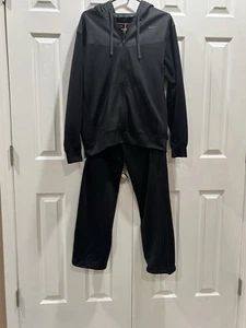 Nike Therma Dri-Fit Black & Gray Track Suit Jacket & Joggers 932253 Men Medium - Picture 1 of 10