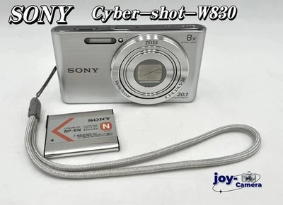 Sony Cyber-shot DSC-W830 20.1MP 8x Optical Zoom Digital Camera- Silver-w/Battery - Image 1 of 4