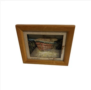 Marco de madera Shadow Box vintage años 60-70 mediados de siglo - Imagen 1 de 13