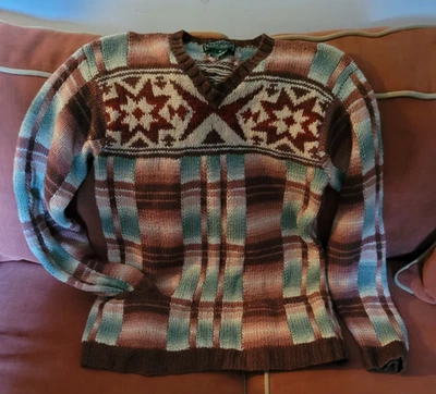 Vintage Ralph Lauren Country Wool Hand Knit Sweater S - Image 1 of 4