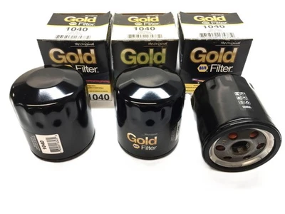 Filtro de aceite Napa Gold 1040 [Lote de 3] Nuevo de Lote Antiguo Foto 1 de 4