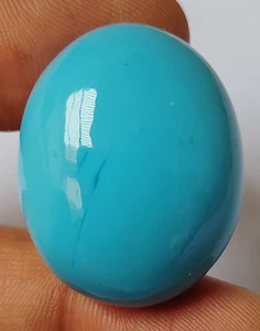 AAA++ Large Natural Turquoise Oval Cabochon 58.75 Ct. Loose Gemstone @Women Gift - Picture 1 of 6