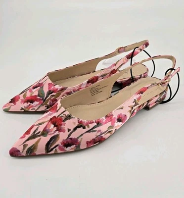Zapato plano de ballet floral Twee Liz Claiborne Sheba punta con cordones talla 7,5  Foto 1 de 4