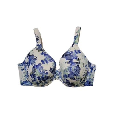 Ambrielle Full Coverage Lightly Padded Underwire Blue Floral Bra Size  42DD - Image 1 of 4